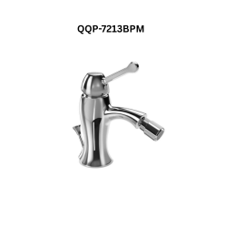 Jaquar Single Lever 1-Hole Bidet Mixer with Popup Waste System with 375mm Long Braided Hoses