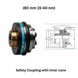 KBK Safety Coupling with inner cone - (80 mm 15-40 nm)