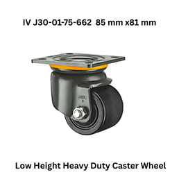 Supo Low Height Heavy Duty Caster Wheel IV-30-63x65-662-WH 85 mm x81 mm