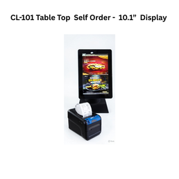 Clonet Point of Sales / Kiosk / Printers Scanners / Digital Signage CL-101 Table Top Self Order - 10.1” Display