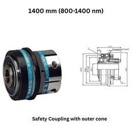 KBK Safety Coupling with outer cone - 1400 mm (800-1400 nm)