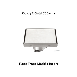 Simtex SS304 Floor Traps Marble Insert Gold /R.Gold 550gms
