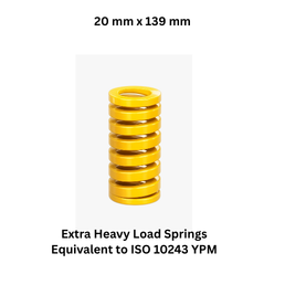 Shree Ganesh Enterprises Extra Heavy Load springs Yellow - 20 mm x 139 mm