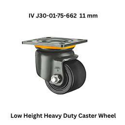 Supo Low Height Heavy Duty Caster Wheel IV-30-63x65-662-WH 11 mm