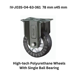 Supo High-tech Polyurethane Wheels With Single Ball Bearing IV-J03S-04-63-361 78 mm x45 mm