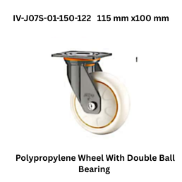 Supo Polypropylene Wheel With Double Ball Bearing IV-J07S-01-150-122 115 mm x100 mm