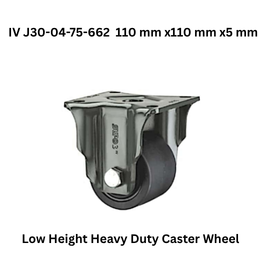 Supo Low Height Heavy Duty Caster Wheel IV J30-01-75-662 110 mm x110 mm x5 mm