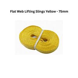Vighnaha Enterprise Flat Web Lifting Slings Yellow - 75mm