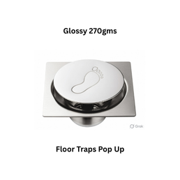 Simtex SS304 Floor Traps Pop Up Glossy 270gms