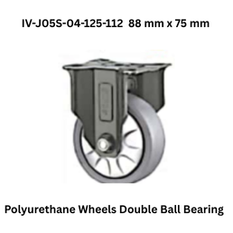 Supo Polyurethane Wheels Double Ball Bearing IV-J05S-04-125-112 88 mm x 75 mm