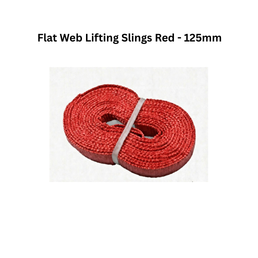 Vighnaha Enterprise Flat Web Lifting Slings Red - 125mm