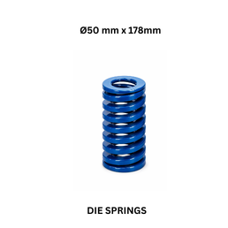 Die Springs Blue - Ø50 mm x 178 mm