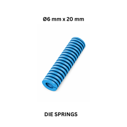 Die Springs Blue (SL) - Ø6 mm x 20 mm