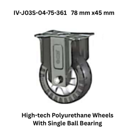 Supo High-tech Polyurethane Wheels With Single Ball Bearing IV-J03S-04-75-361 78 mm x45 mm