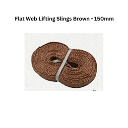 Vighnaha Enterprise Flat Web Lifting Slings Brown - 150mm