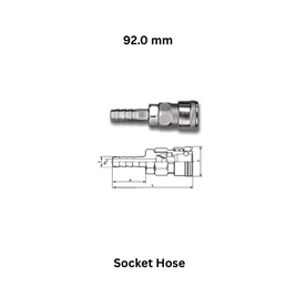 AirPipe Socket Hose - 92.0 mm