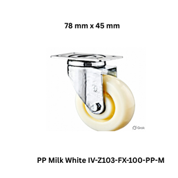 Supo Poly PP Milk White IV-Z103-FX-100-PP-M - 78 mm x 45 mm