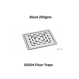 Simtex SS304 Floor Traps Black 250gms