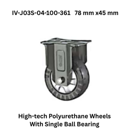 Supo High-tech Polyurethane Wheels With Single Ball Bearing IV-J03S-04-100-361 78 mm x45 mm