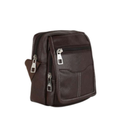 ASB 242 Leatherette Sling Bag Dark Brown