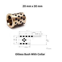 Oilless Bush With Collar - 20 mm x 30 mm