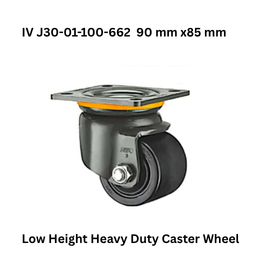 Supo Low Height Heavy Duty Caster Wheel IV-30-75x65-662-WH 85 mm x81 mm