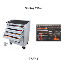 Groz Universal Tool Kit Tray 1 - Sliding T Bar - 1/4"