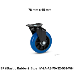 Supo Poly ER (Elastic Rubber) Blue IV-2A-A3-75x32-531-WH - 78 mm x 45 mm