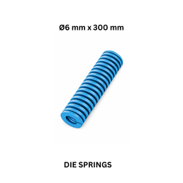 Die Springs Blue (SL) - Ø6 mm x 300 mm