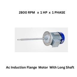 Sumit Engineering Works Ac Induction Flange Motor With Long Shaft - 2800 RPM x 1 HP x 1 PHASE
