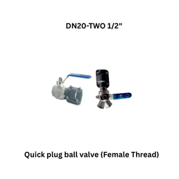 AirPipe Quick plug ball valve (Female Thread) - DN20-TWO 1/2"