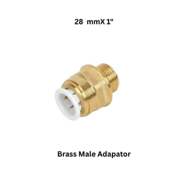 Luthra Pneumsys Brass Male Adapator - 28 mmX 1"
