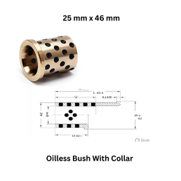 Oilless Bush With Collar - 25 mm x 46 mm
