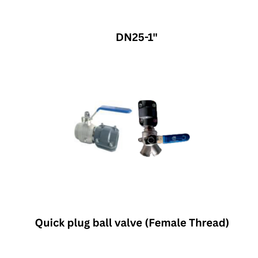 AirPipe Quick plug ball valve (Female Thread) - DN25-1"