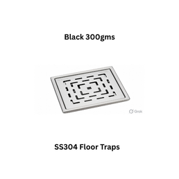 Simtex SS304 Floor Traps Black 300gms