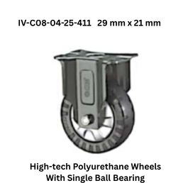 Supo High-tech Polyurethane Wheels With Single Ball Bearing IV-C08-04-25-411 29 mm x 21 mm