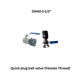 AirPipe Quick plug ball valve (Female Thread) - DN40-1-1/2"