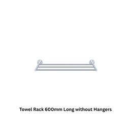 Jaquar Towel Rack 600mm Long without Hangers, Stainless Steel