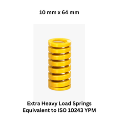 Shree Ganesh Enterprises Extra Heavy Load springs Yellow - 10 mm x 64 mm