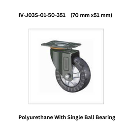 Supo Grand Polyurethane With Single Ball Bearing IV-J03S-01-50-351 (70 mm x51 mm)