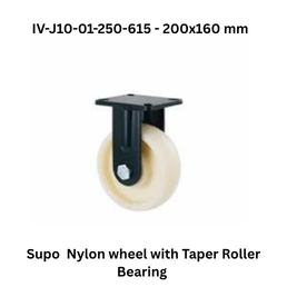 Supo Nylon wheel with Taper Roller Bearing IV-J10-01-250-615 - 200x160 mm