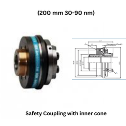 KBK Safety Coupling with inner cone - (200 mm 30-90 nm)