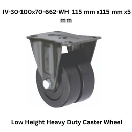 Supo Low Height Heavy Duty Caster Wheel IV J30-04-100-662 115 mm x115 mm x5 mm