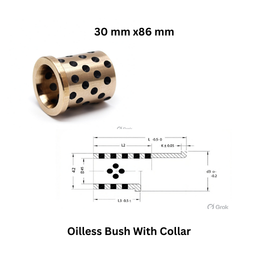 Oilless Bush With Collar - 30 mm x 86 mm