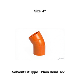 Ajay Greenline Solvent Fit Type - Plain Bend 45° 110 mm