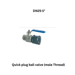 AirPipe Quick plug ball valve (male Thread) - DN25-1"