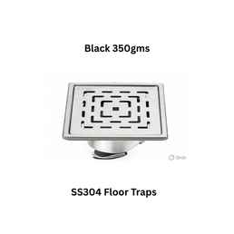 Simtex SS304 Floor Traps Black 350gms