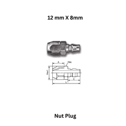 AirPipe Nut Plug - 12 mm X 8mm