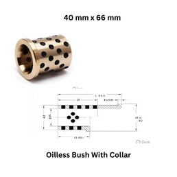 Oilless Bush With Collar - 40 mm x 66 mm