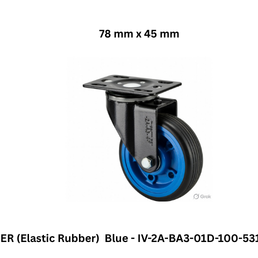 Supo Poly ER (Elastic Rubber) Blue - IV-2A-BA3-01D-100-531 -78 mm x 45 mm